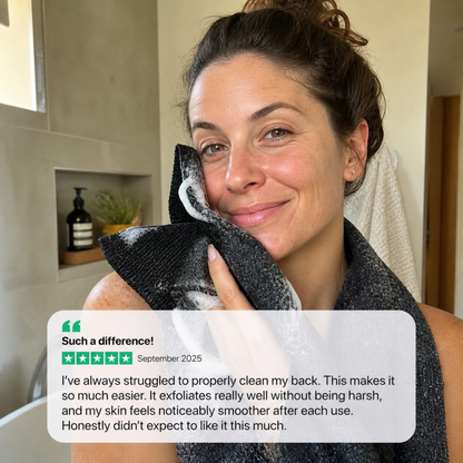 SkinPure™ exfoliating shower cloth