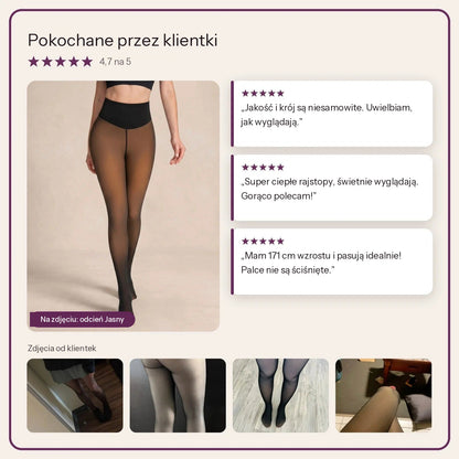 Opinie klientek o rajstopach z polarem