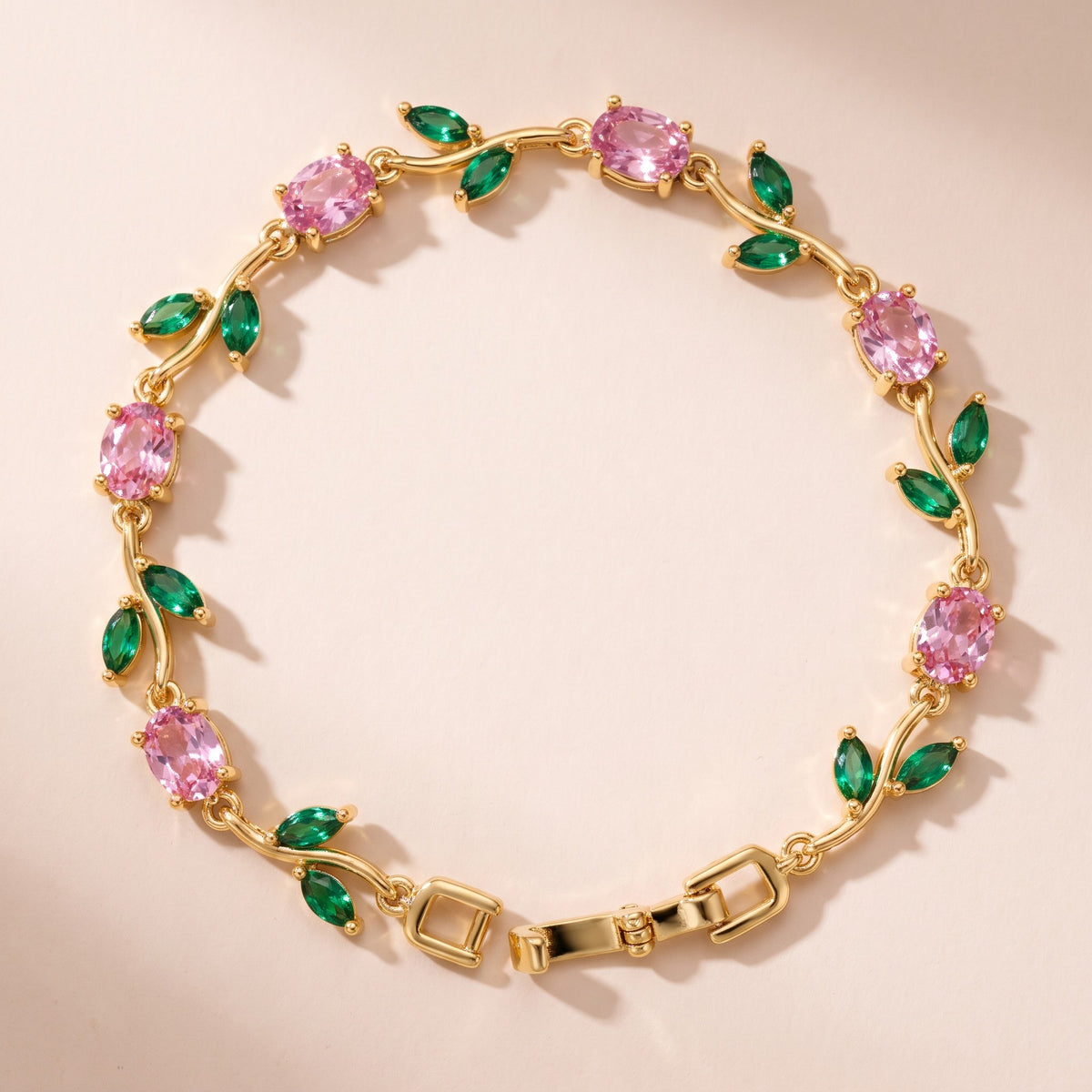 Pink & Green, gold