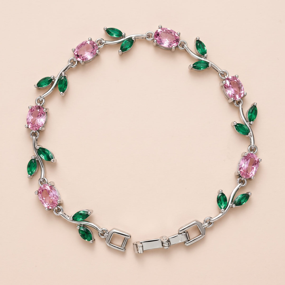 Pink & Green, silver