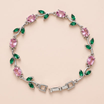 Pink & Green, silver
