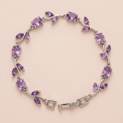 Purple, silver