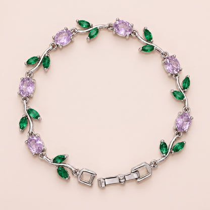 Purple & Green, silver