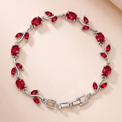 Ruby, silver